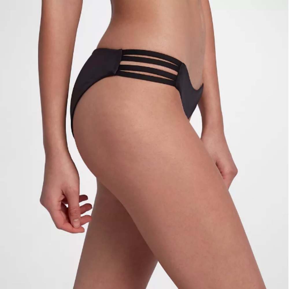 Hurley Quick Dry Max Surf Bikini Bottom - Black - Picture 4 of 7